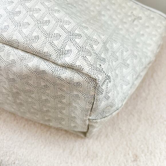 GOYARD White Goyardine Saint Louis PM Tote Bag - Picture 7 of 13